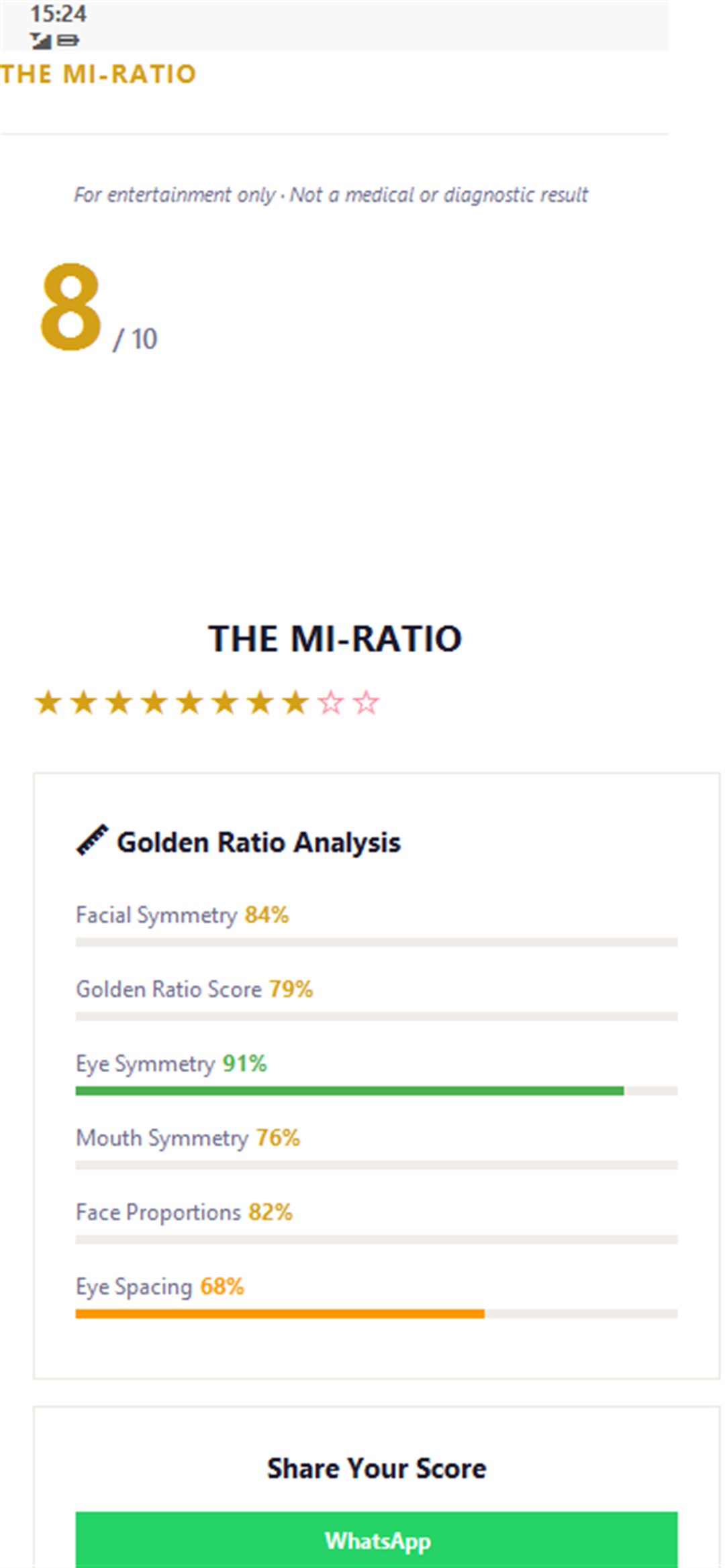 THE MI-RATIO Charakterbeschreibung